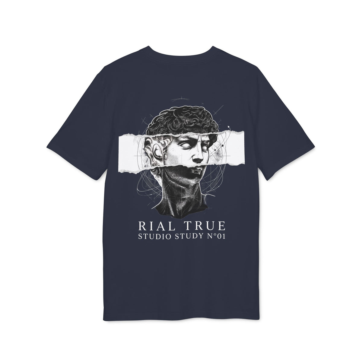 RIAL TRUE — ARCHIVE_01 "Studio Study N°01" Graphic Tee | Heavyweight Organic Streetwear BLACK