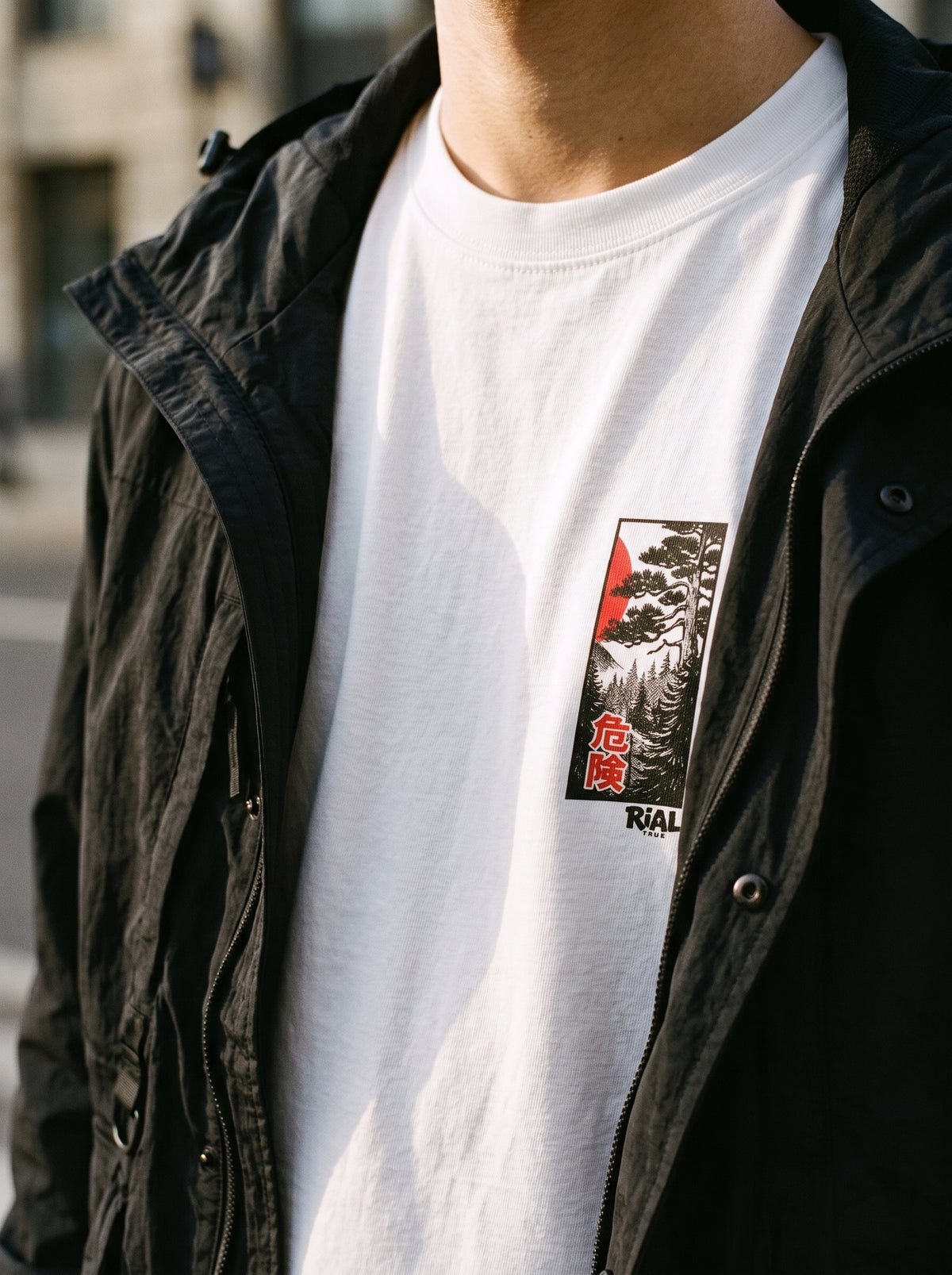 RIAL True — "Aokigahara" Jukai Japanese Graphic Tee | Heavyweight Organic Streetwear