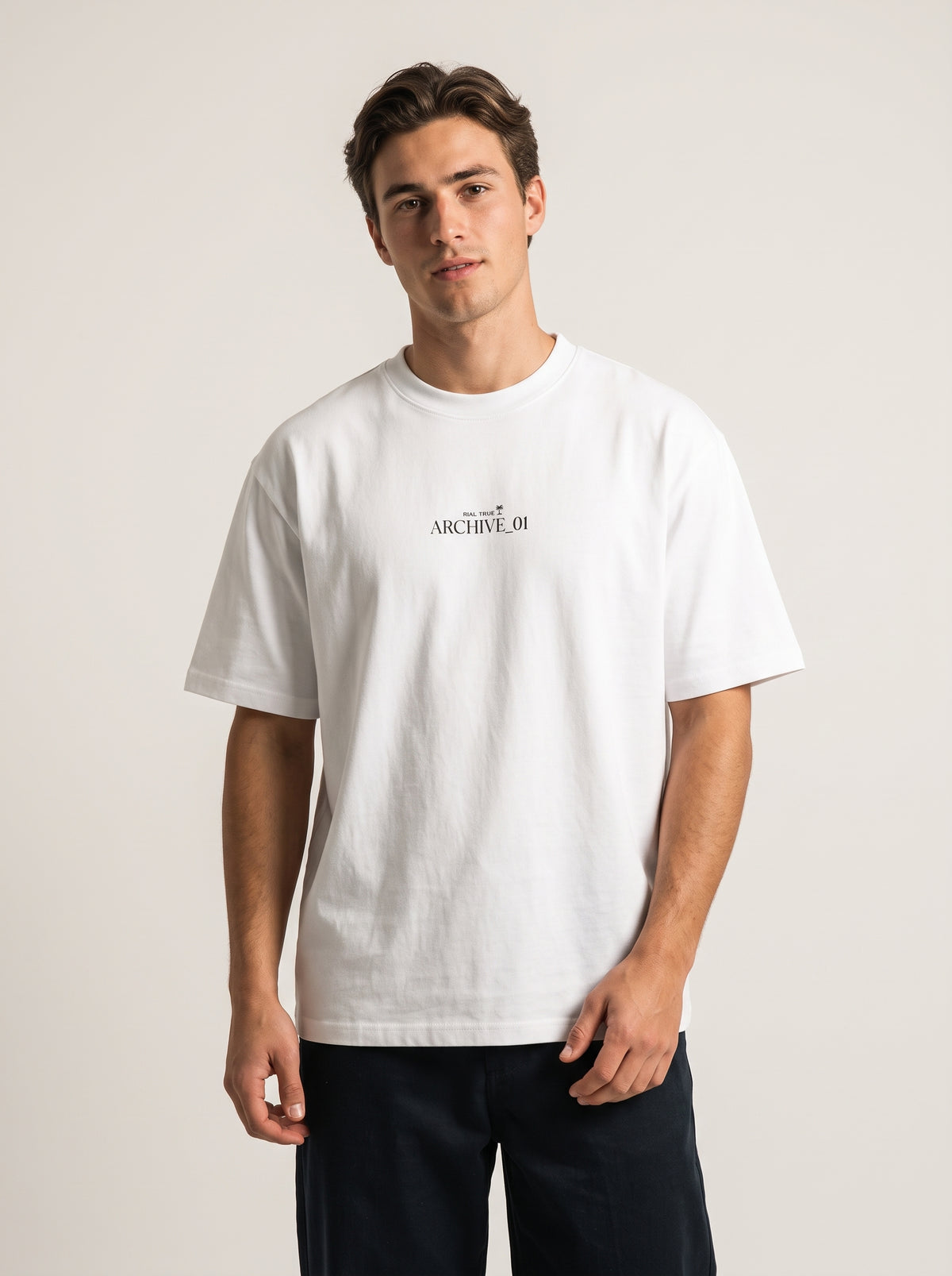 RIAL TRUE — ARCHIVE_01 "Studio Study N°01" Graphic Tee | Heavyweight Organic Streetwear