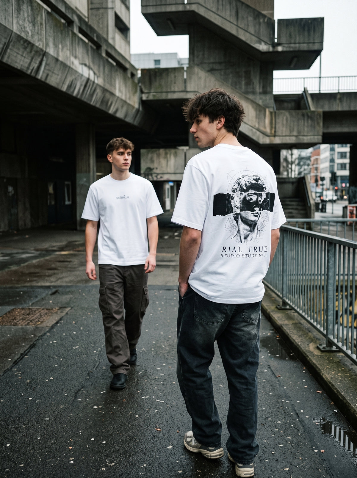 RIAL TRUE — ARCHIVE_01 "Studio Study N°01" Graphic Tee | Heavyweight Organic Streetwear
