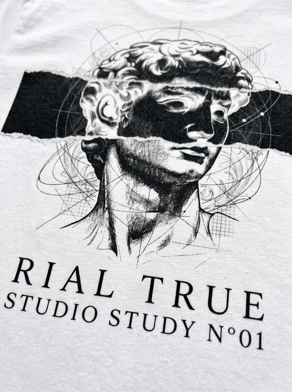 RIAL TRUE — ARCHIVE_01 "Studio Study N°01" Graphic Tee | Heavyweight Organic Streetwear
