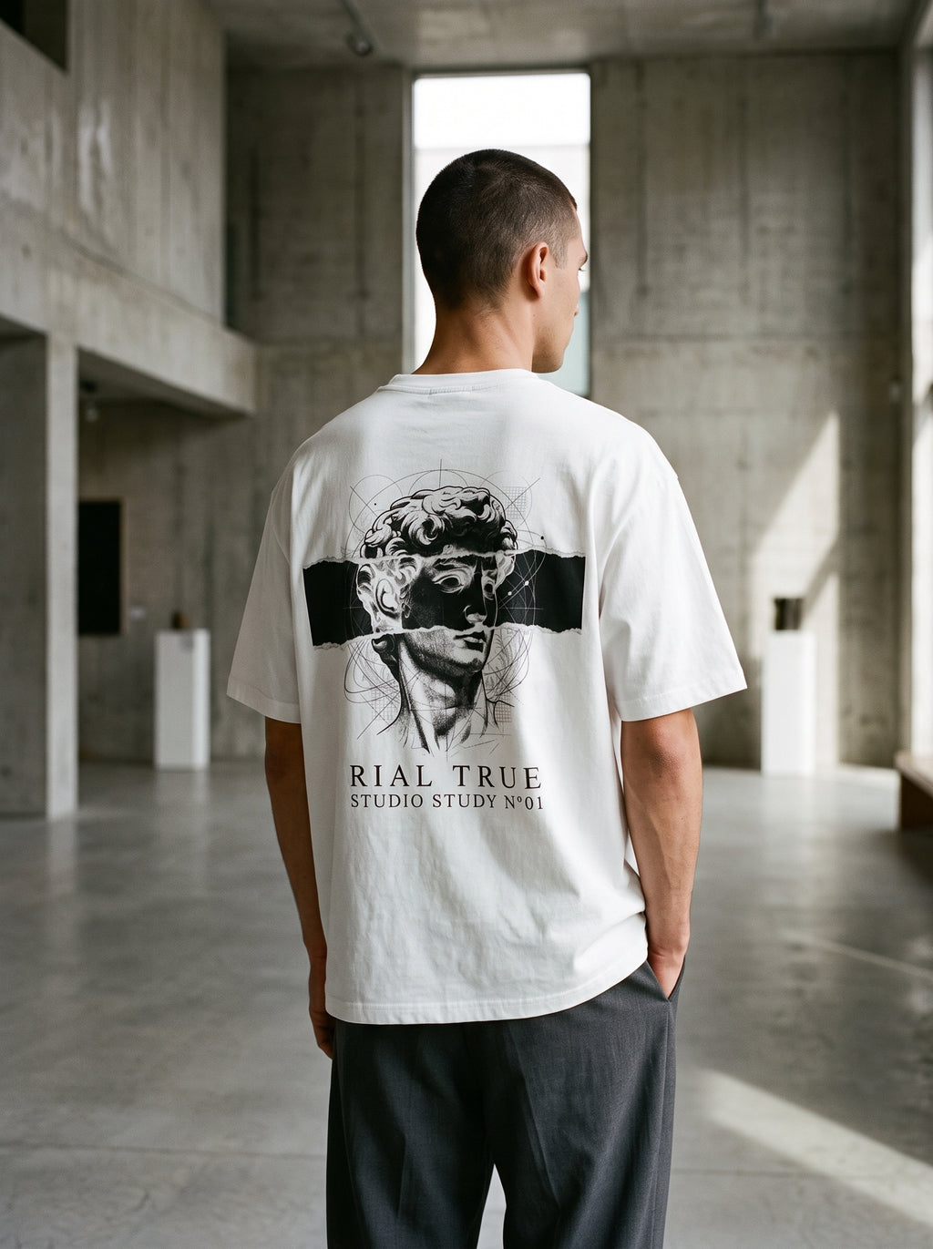 RIAL TRUE — ARCHIVE_01 "Studio Study N°01" Graphic Tee | Heavyweight Organic Streetwear