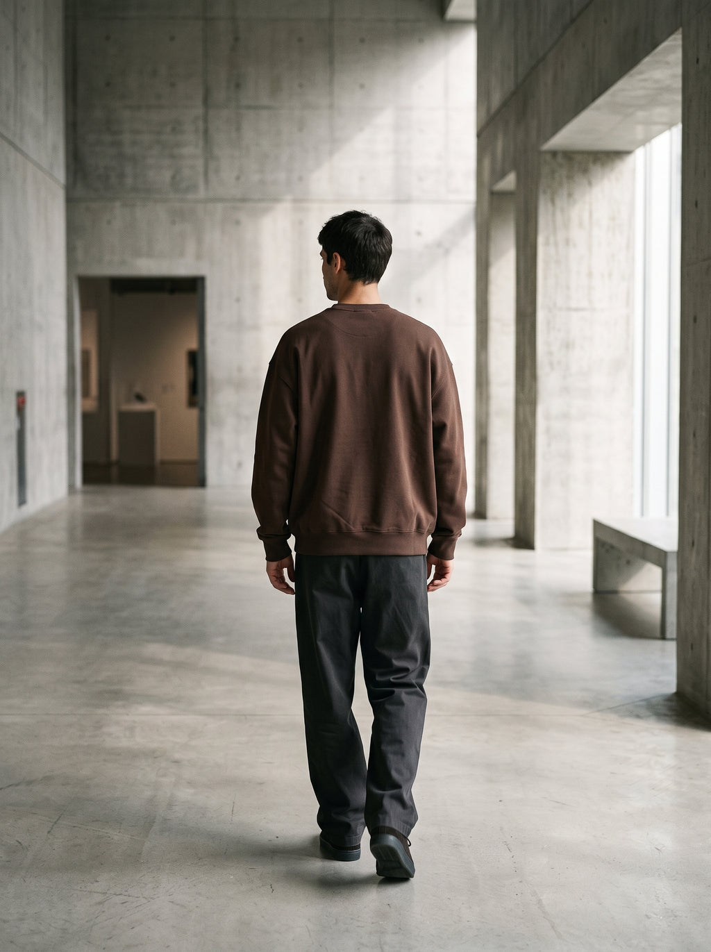 Essentials Dark Crewneck Sweatshirt — RIAL TRUE