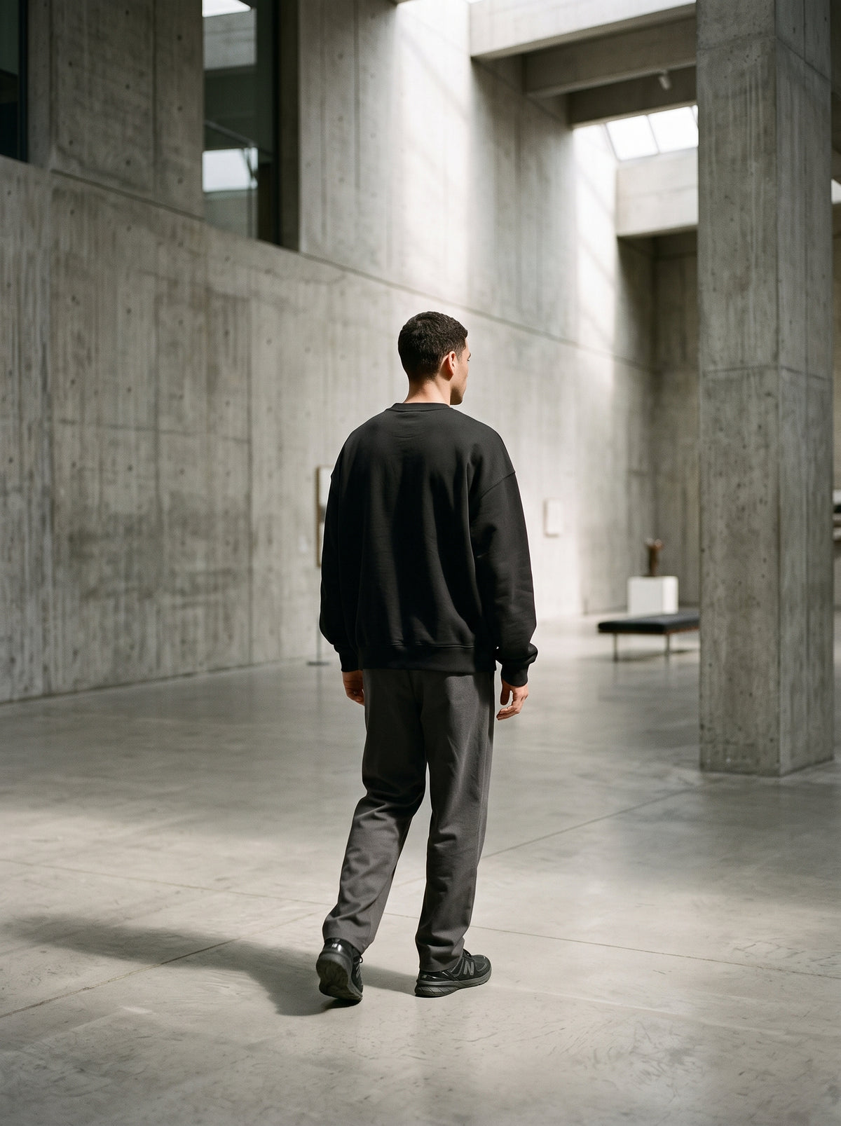 Essentials Dark Crewneck Sweatshirt — RIAL TRUE