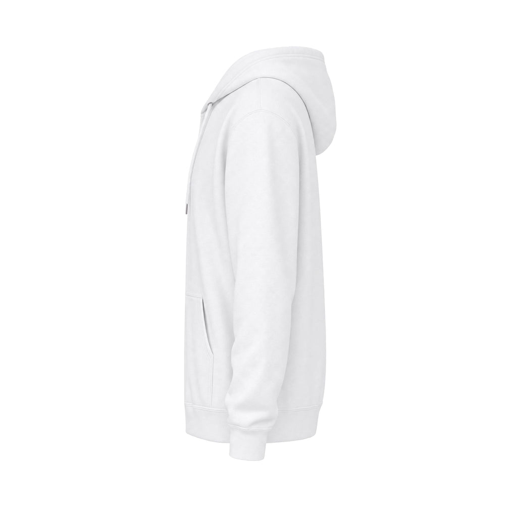 RIAL TRUE - "ARCHIVE_01" Studio Study N°01 Graphic Hoodie, Renaissance Art & Brutalist Design WHITE